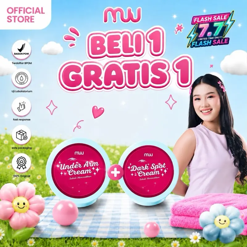 7.7[BELI 1 GRATIS 1 UNDER ARM]Deodorant Spray Bau Ketiak Extract Original Tanpa Bahan Sintetis Segar Seharian mencerahkan area