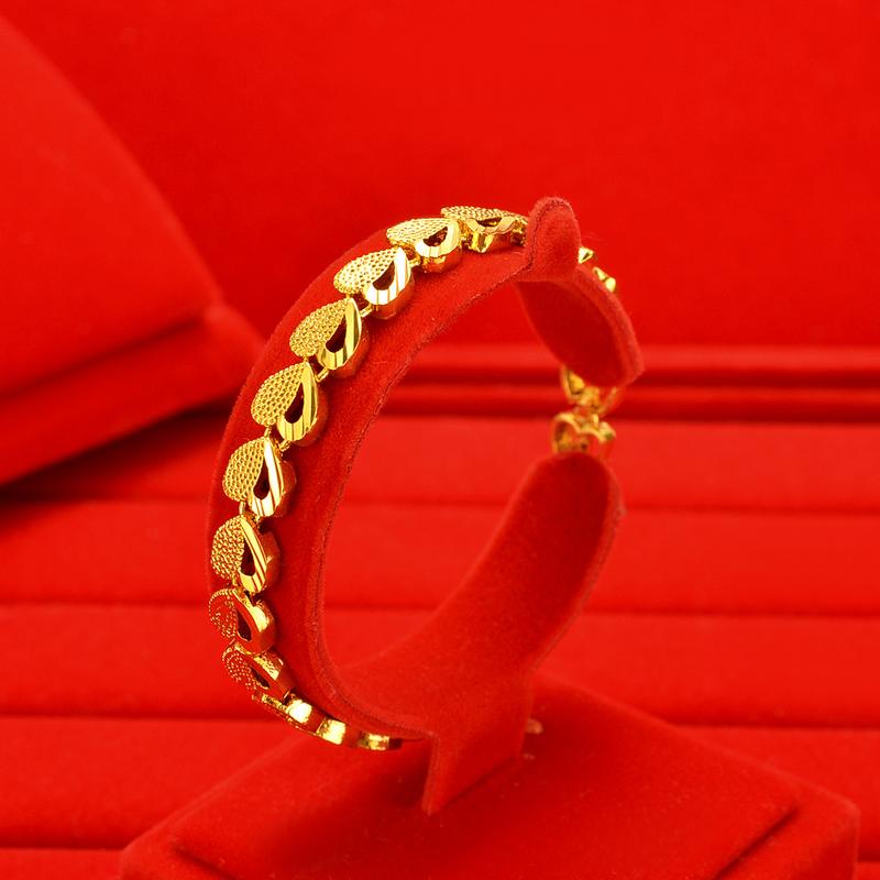 Product Introduction of Copper gold-plated watch chain, Geely bracelet, gold-plated accessories, non fading, non peeling alarm jewelry -24H shipping, free gift jewelry box 16