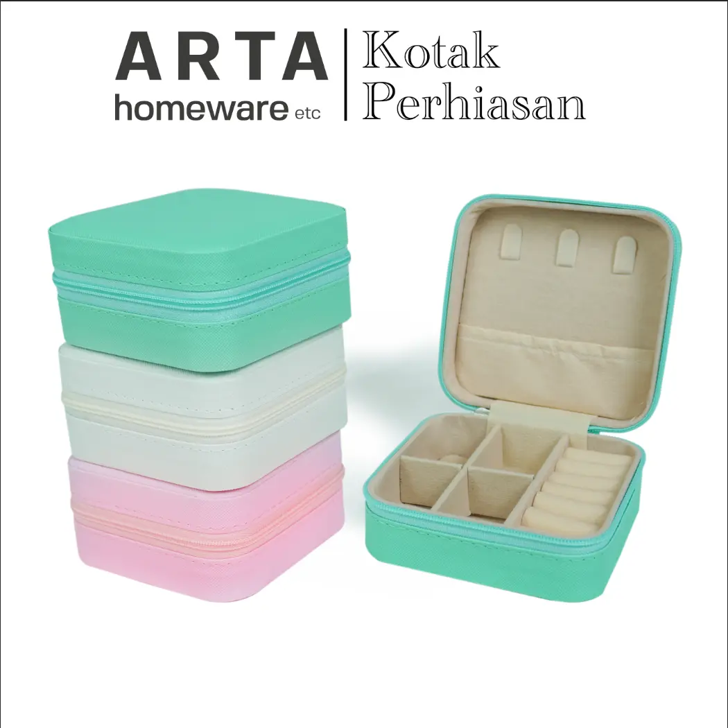 Arta Kotak Tempat Perhiasan Emas, Gelang, Aksesoris Kotak Penyimpanan Mini Aesthetic