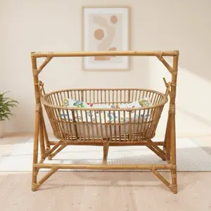READY AYUNAN BAYI ROTAN ASLI MODEL MENYAMPING FREE KASUR LIMITED EDITION