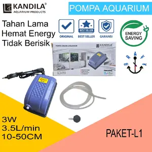 Pompa aerator Gelembung Aquarium Lubang 1 Paket lengkap