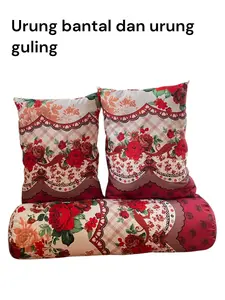 Urung Bantal 2 Guling 1 Motif Klasik dan Nyaman untuk Tidur Malam promo resleting