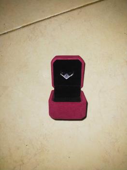 Product Review of OS2-R29 Cincin Wanita Permata Shiny Jewelry Garansi 1 Tahun Free Box COD Perhiasan Aksesoris Gift Anniversary Pacar Pasangan Cewek Cewe Kado Istri Ulang tahun Anti Karat Luntur High Quality Grade VVS1 5A Original Store R29 from Y**. A**a 1