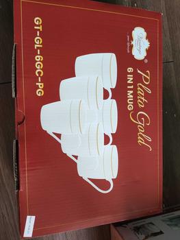 Product Review of Vantage Fine Porcelain Plato Gold 6 in 1 Mug Set (6 Pcs Tableware) from a**s 0