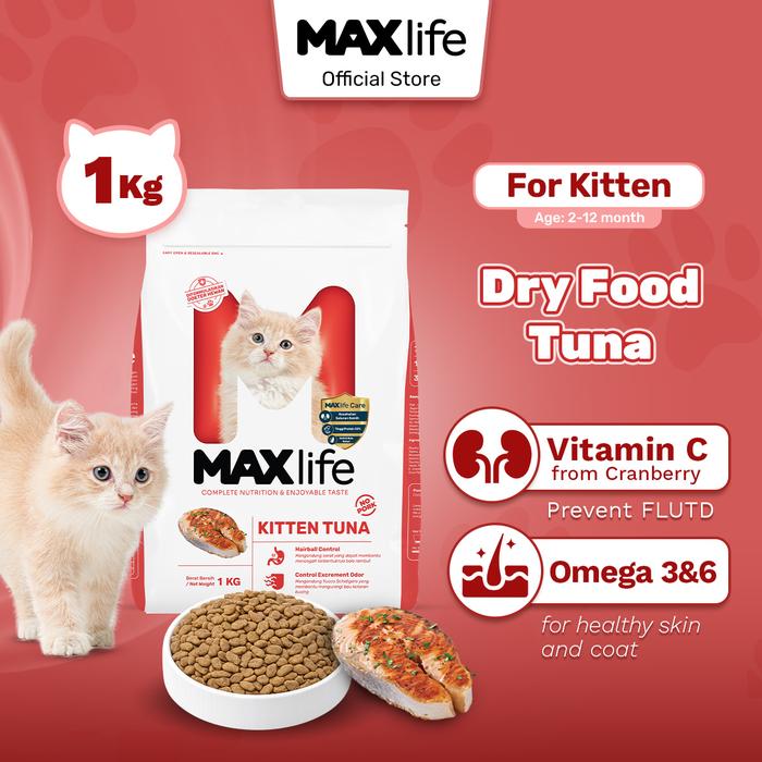 Gambar MAXlife Dry Cat Food Kitten Tuna 1kg dari MAXlife & Perro Official Store Kota Administrasi Jakarta Timur Tokopedia
