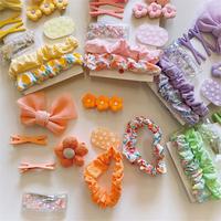 Gambar Molfine Set Karet Rambut 59 PCS/ Jepit Rambut Sisi Dengan Gaya Gadis Korea / Ikat Rambut Kecil Motif Bunga / Aksesori Rambut Anak-Anak Yang Lmut - Oranye dari Molfine Shop Kab. Tangerang 3 Tokopedia