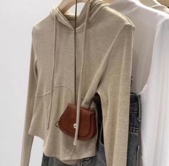 Hoodie Melar Lengan Panjang Oatmeal 2