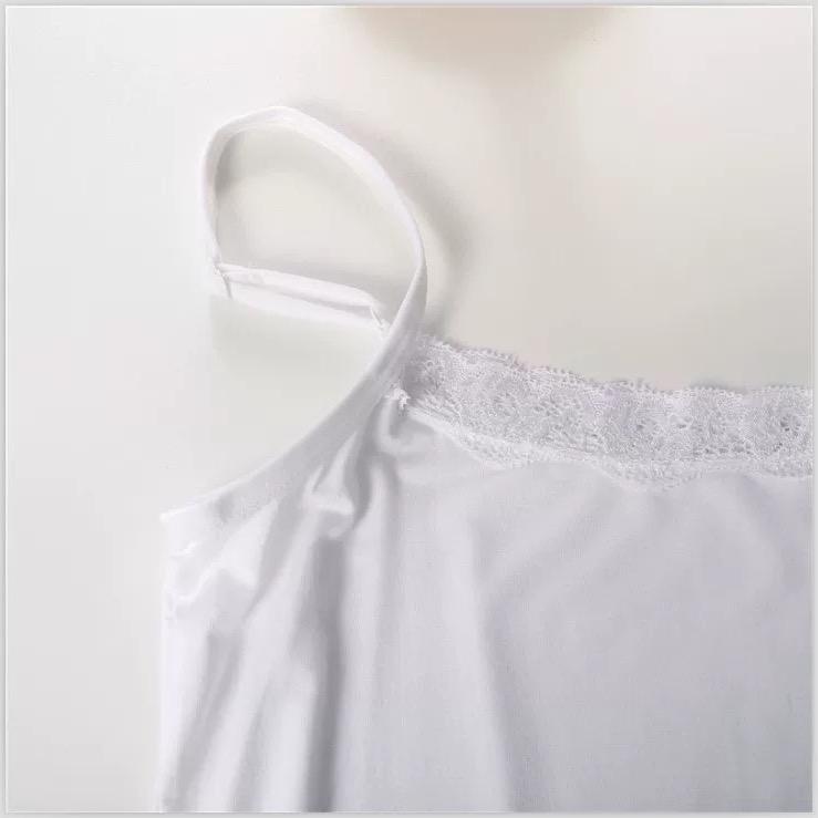 Summer modal elastic lace girls wear small camisole inside and outside wear 3