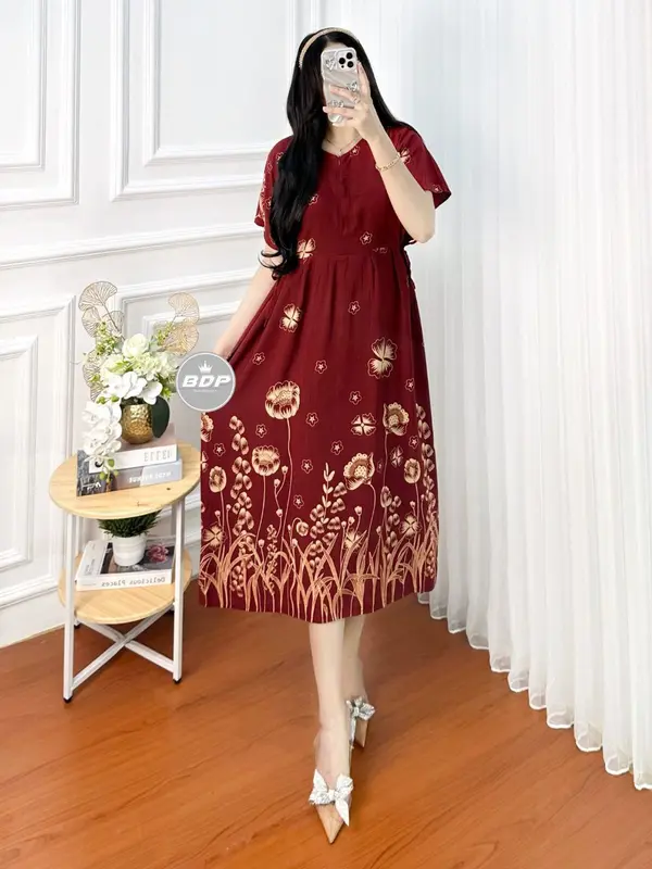Senadea- Daster Rayon Grade A Busui Resleting Depan - Model Terbaru - Bumil, Dress Tidur Tidur Tidur Tidur Tidur Tidur Wanita 7