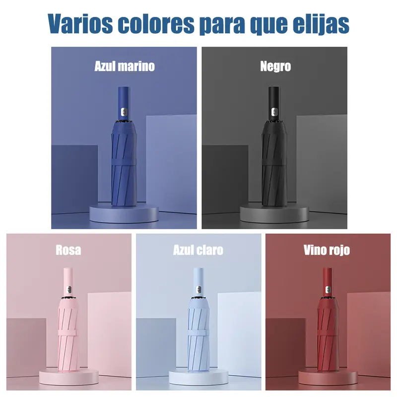 Paraguas Sombrilla Protección Uv Automático Con 12 Varillas - Foto 8