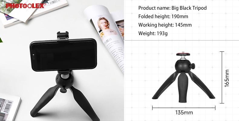 Photographic Camera Smartphone Equipment Holder Accessories ABS Plastic Chips/ ABS Plastic Tripods/ Silicon Softbox