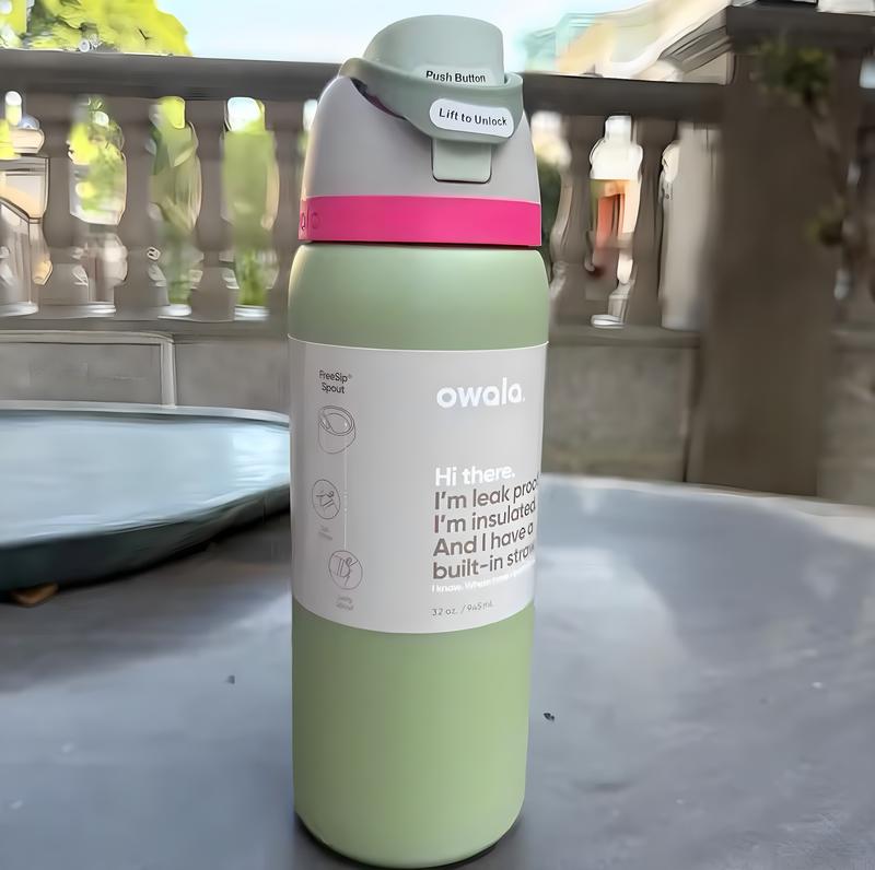 Product Introduction of (Neo Sage ) Owala FreeSip original Insulated Stainless Steel Water Bottle with Straw for Sports and thermos cup sports water bottle new Owala vacuum thermos cup sports original water bottle outdoor sports straw water cup Drinkware Flasks Portable 12
