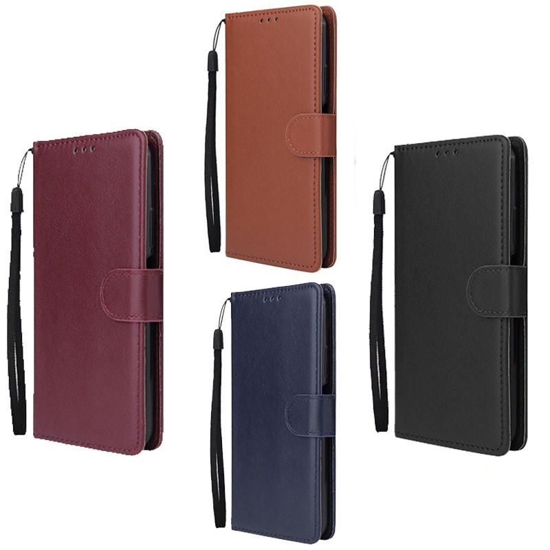 Leather Casing Kulit untuk Sharp Aquos V6 5G Flip PU Dompet Keranjang Slot Siaga Menutupi Kasus Ponsel 2