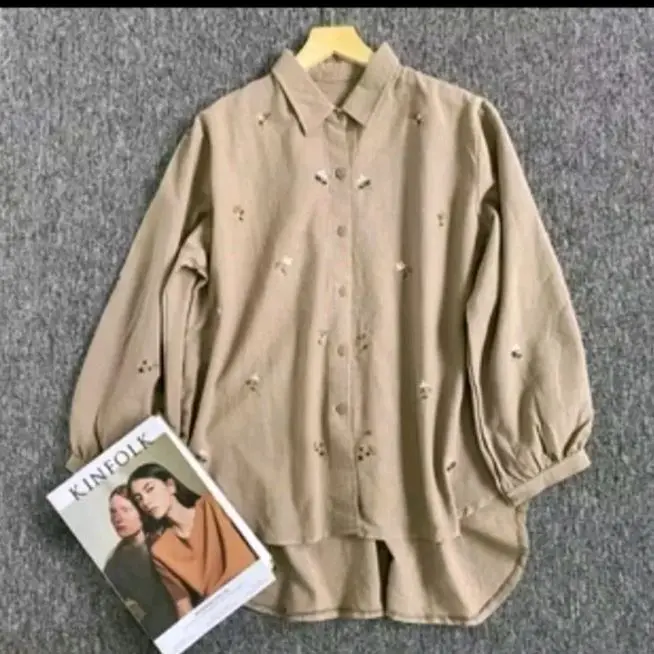 Valynia Top Blouse Bordir | Kameja Atasan Wanita | Kameja Bouse Kekinian Remaja Casual Outfit Bahan Linen Rami 2