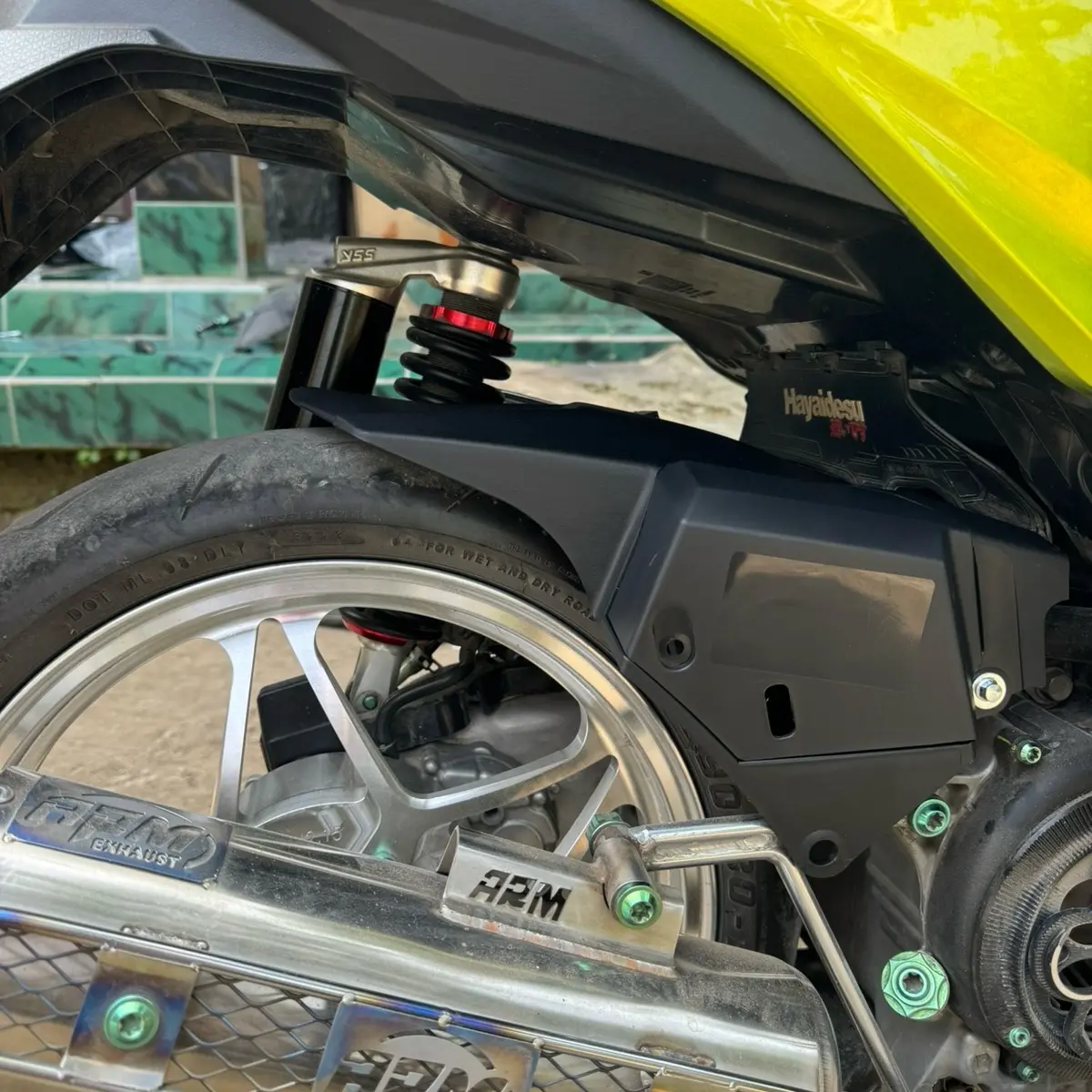 Hugger new pnp beat deluxe genio sscopy tanpa coak tinggal pasang plus breket ke filter