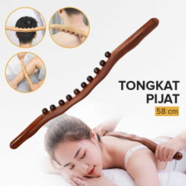 Product Introduction of Tongkat Pijat Gua Alat Pijat Punggung Kayu Tradisional Serbaguna 0