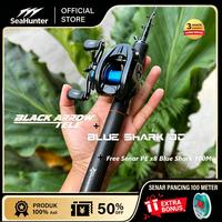 Gambar [OFFICIAL] SeaHunter joran pancing set Blue Shark DC dan Black Arrow Tele Telescopic joran casting reel baitcasting set - 1.5M , Kiri  dari SeaHunter Indonesia Kab. Tangerang 1 Tokopedia