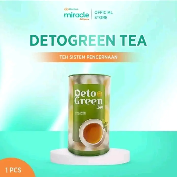 Detogreen Teh Detox Untuk Pencernaan Usus Herbal Green Greentea
