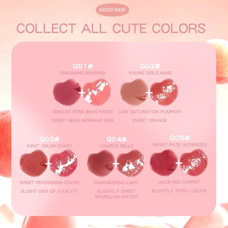 [BPOM]GOGO TALES LipPods Lipstik Cloud Sense Dual Colour Lipcream Lip Matte Velvet Lipstick Lip Tint Anak Sekolah Make Up Lip Gloss Bibir GT621 5