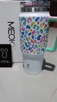 Product Review of Meoky 32 oz（940mL) Tumbler with Handle, Insulated Tumbler with Lid and Straw, Stainless Steel Travel Mug, Keeps Cold for 24 Hours, 100% Leak Proof, Fits in Car Cup Holder from N**l 1