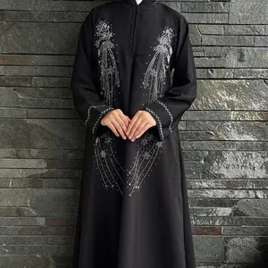 Sultan Store Abaya Azalia Fortaleza Kolaborasi Mami Sultan Siap Stok untuk Berat Badan 20 kg hingga 100 kg Warna Hitam dan Mahogani Stok Siap Kirim