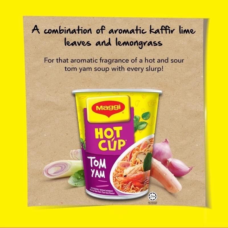 Product Introduction of MAGGI Three Flavors HOT CUP Noodles 60G(CUPS) 4