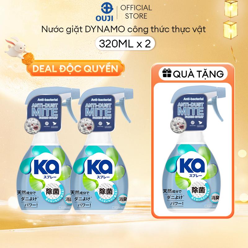 [DUY NHẤT 10-20/10] [ĐỘC QUYỀN AFFILIATE] [MUA 2 TẶNG 1] Combo 2 Chai Xịt Mạt Bụi Nhà KA Kháng Khuẩn và Khử Mùi (320ml/Chai) - Dành Cho Giường, Nệm, Sofa, Rèm Cửa, Nón Bảo Hiểm Làm Sạch