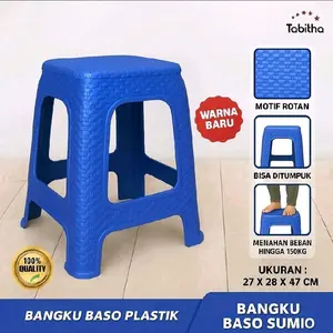 Tabitha Kursi Bakso Sumo Kursi Baso Plastik Motif Rotan Kursi Teras Furniture