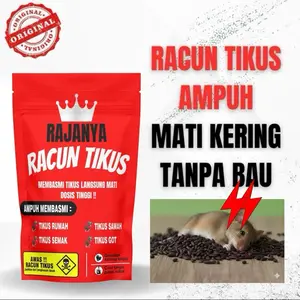 RATS KILLER RAJANYA RACUN TIKUS MATI TANPA BAU 100% AMPUH ORIGINAL!!