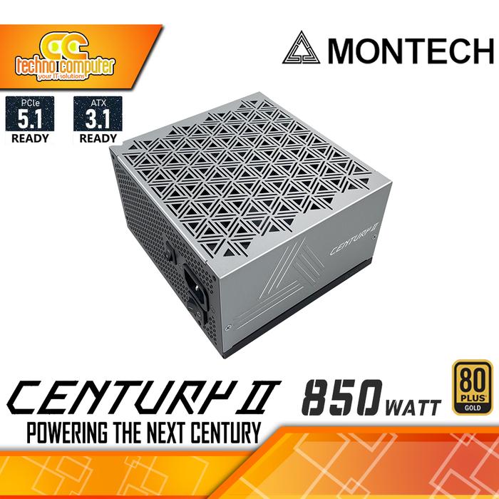 Gambar POWER SUPPLY MONTECH Century II 850W 80+ Gold ATX 3.1/PCIe 5.1 - Full Modular dari Techno Computer Bali Kota Denpasar Tokopedia