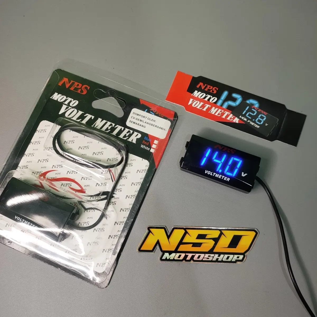 ￼￼Voltmeter Motor Voltmeter Aki Universal All Motor