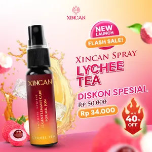 [NEW VARIAN] Xincan Spray Lychee Tea Perlindungan Anti Bacterial Aromatic Hygiene Care Spray - 30ml - Efektif Perawatan Tubuh Pria - Aroma Segar mengurangi Gatal akibat jamur Mencerahkan