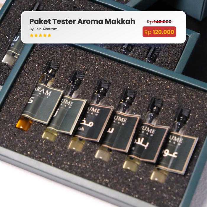 Gambar Paket Tester Feih Alharam Aroma Mewah Sultan Arab dari feih.alharam Kota Tangerang Selatan 5 Tokopedia