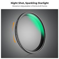Gambar KNF Concept 82mm Filter Variable Star 4-8 Starlight Adjustable Filter - Star Filter K&F Concept dari Astra Foto Kota Administrasi Jakarta Pusat 5 Tokopedia