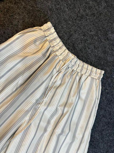 Everyday Pants - Celana Kulot Strip- Celana Formal Casual Wanita - Loose Basic - Celana highwaist - Strip Pants Katun