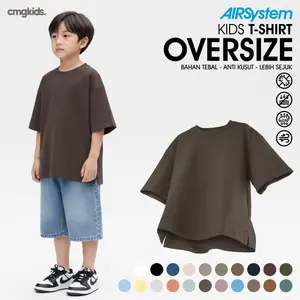 Oversize Kids T-Shirt Quick Dry Fit AIRSystem Micro Cotton Danbowl CMGKIDS Coffe | Fashion Anak Unisex