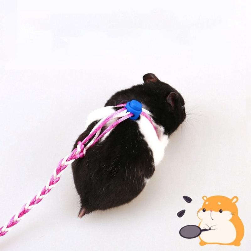 Dây Xích Hamster Thú Cưng, Chất Liệu Nylon, Chất Lượng Cao, Dây Xích Đi Bộ Có Thể Điều Chỉnh 1,4m, Thích Hợp Cho Thỏ Và Chuột Hamster, Dây Xích Vòng Cổ 5