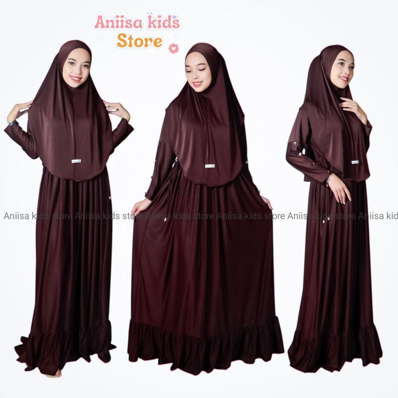 Gamis Serut pinggang Dewasa Wanita Muslim Remaja Syari Dress Lebaran