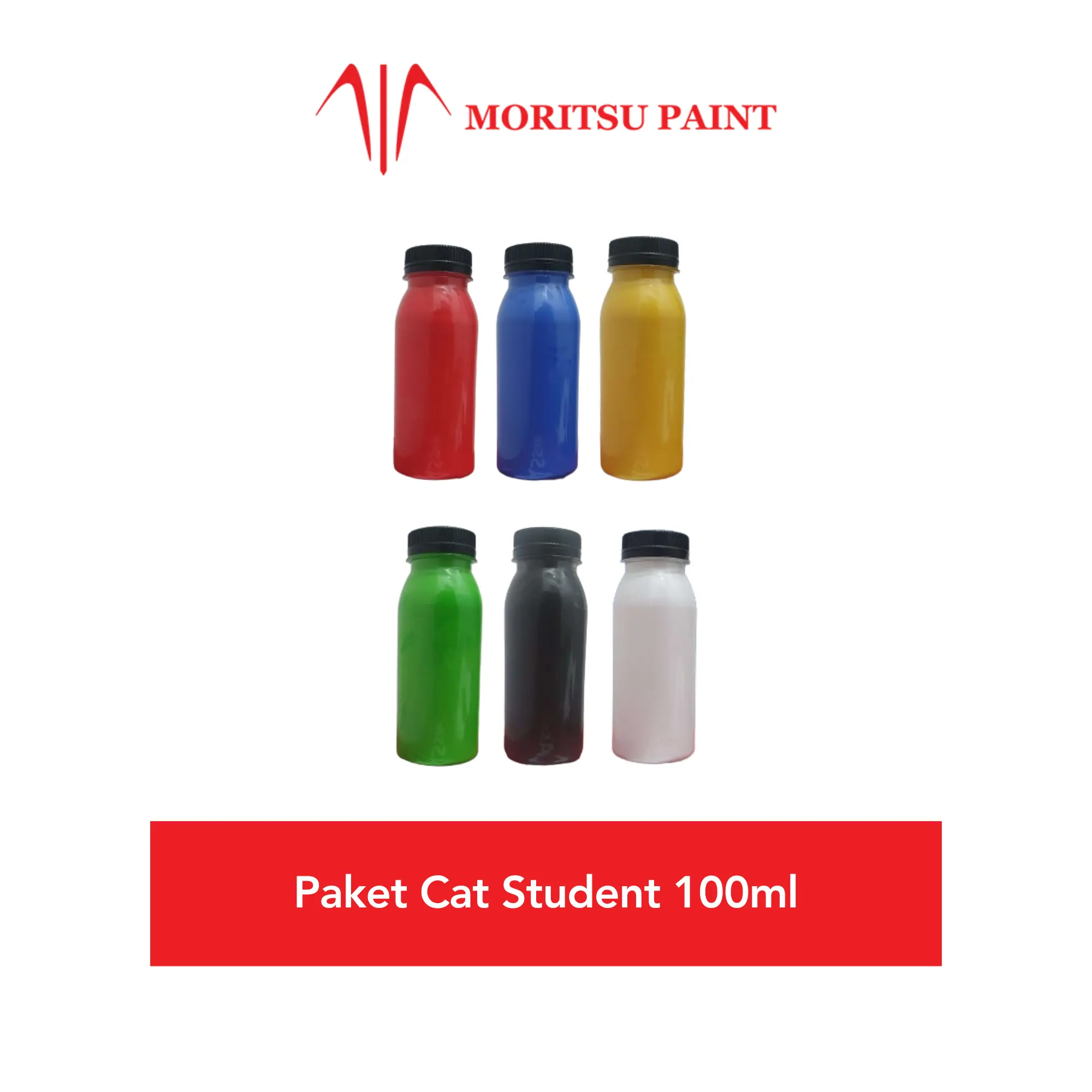 Cat Akrilik Set Moritsu Acrylic Paint Student Edition 100ml