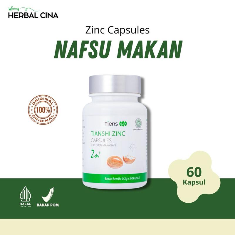 Suplemen Nutrisi Tinggi Protein ZINC CAPSULES TIENS 100% Original BPOM