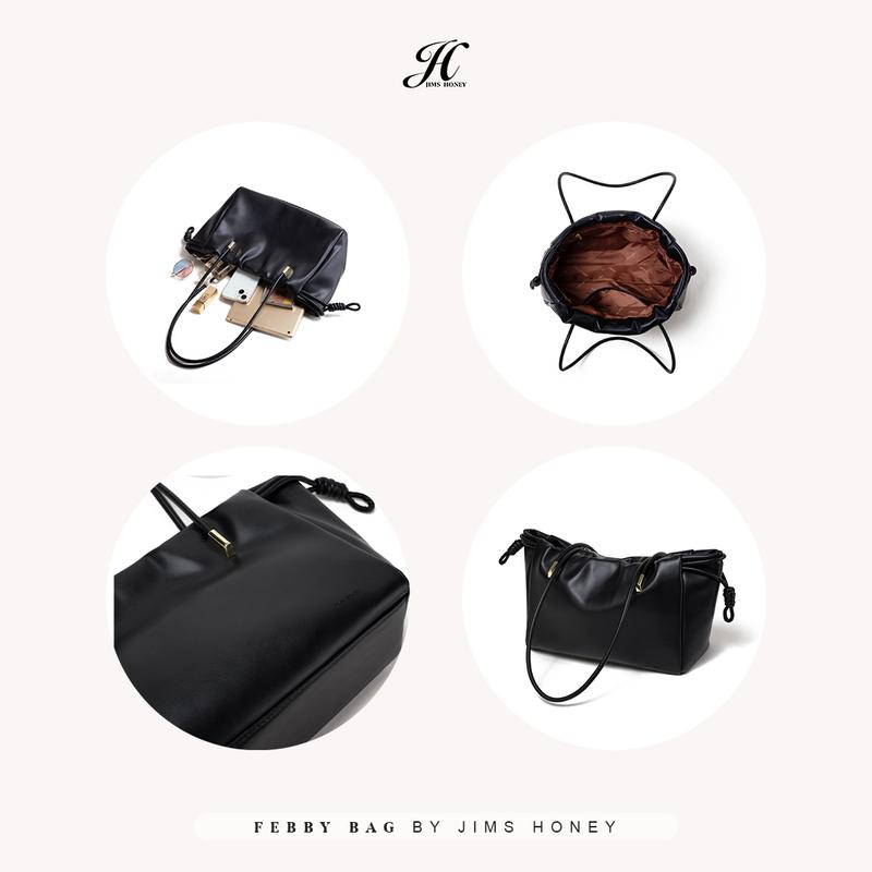 Jims Honey - Febby Bag - Tas Bahu Wanita Kulit Serut 4