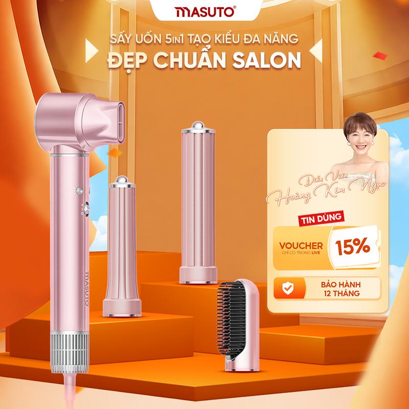 Máy Sấy Tóc Tạo Kiểu 5in1 Masuto AirStyler - BESTSELLER HB - Công Nghệ Ion Âm…