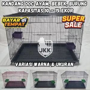 Kandang DOC Ayam, Bebek, Burung, Kelinci Cocok Untuk Semua Jenis Hewan Unggas Kecil | Kapasitas 10 - 15 Ekor | Best Seller