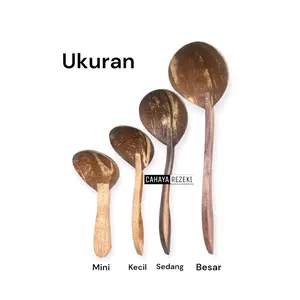 Irus kayu batok kelapa tradisonal | centong batok kelapa GuDeg Jogja | tempurung kelapa klasik | Entong batok | Spatula | irus | erus | Eros
