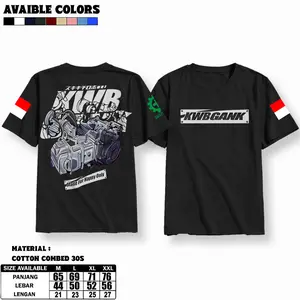 T-shirt Kaos Pria & Wanita KWB Distro Keren Baju Kaos Unisex Cotton Combed 30S Sablon DTF HD Digital Printing Dewasa Terbaru