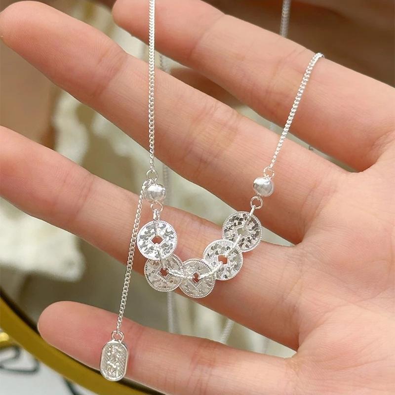 [YÊN LAM] Bộ trang sức Kim Tiền  –  Dây Chuyền & Lắc Tay Phiên Bản Xi Bền Màu – Hút Lộc, Giữ May 3