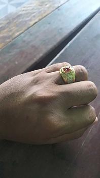 Product Review of Batu cincin delima lipan merah from B**? 0