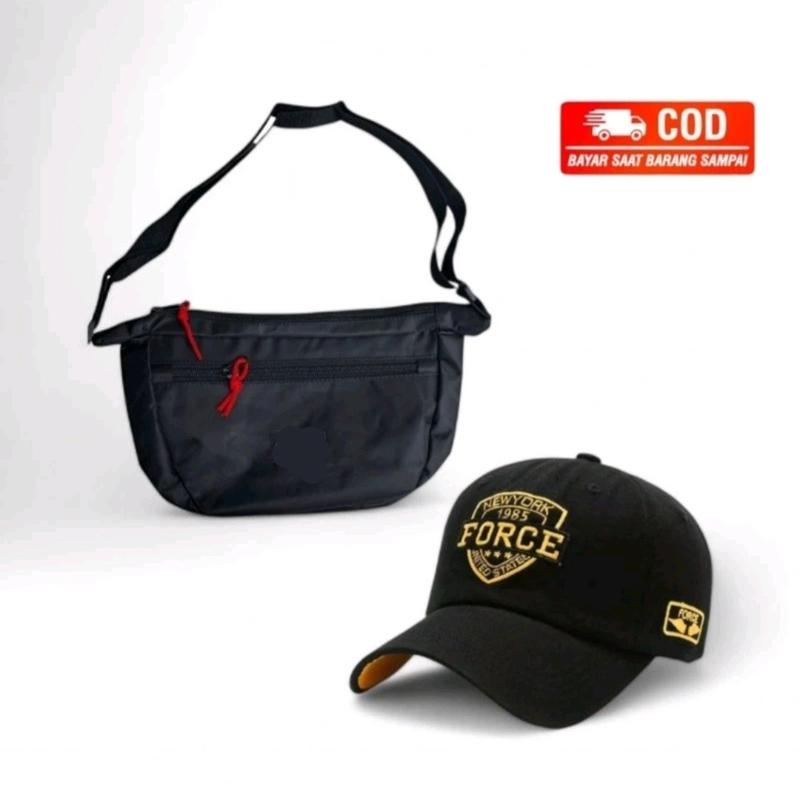 Product Introduction of BUY 1 GET 2,BELI TAS GRATIS TOPI BASEBALL DISTRO Pria Selempang 1