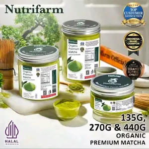 matcha powder pure matcha organik original bubuk 270 gram original Gula