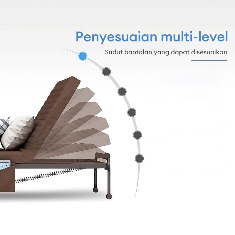 TETE-2 Tempat Tidur Lipat Kursi Santai Lipat Ranjang Medis Tempat Tidur Pasien Ringan Portabel Nyaman Di Kamar Tidur Lansia Mudah Tempat Tidur Lipat Ranjang Lipat Kursi Santai Lipat Tempat Tidur Lansia Hadiah Untuk Senior